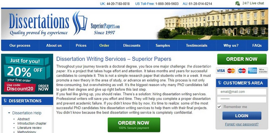 best dissertation writing services